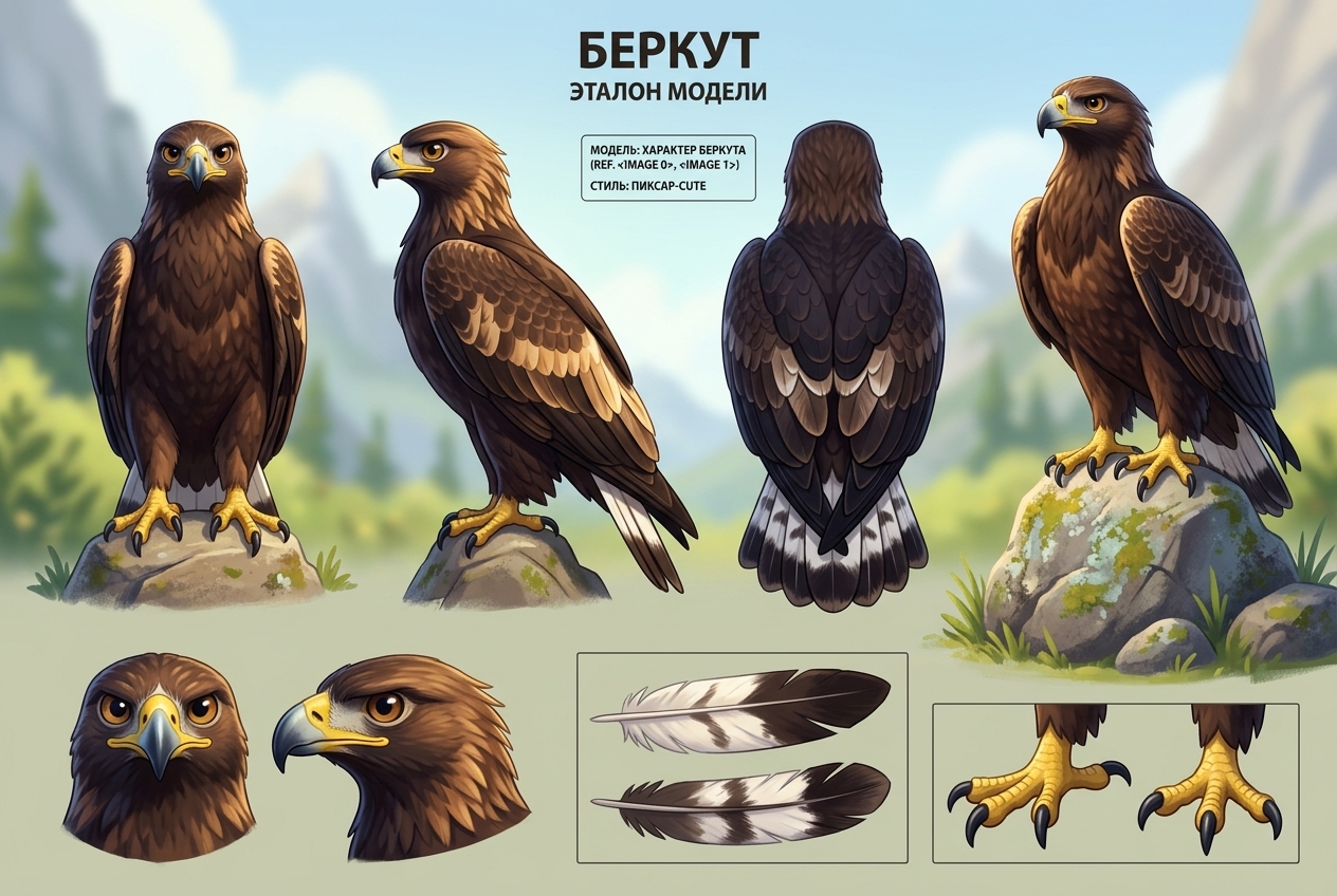 Карта персонажа беркута